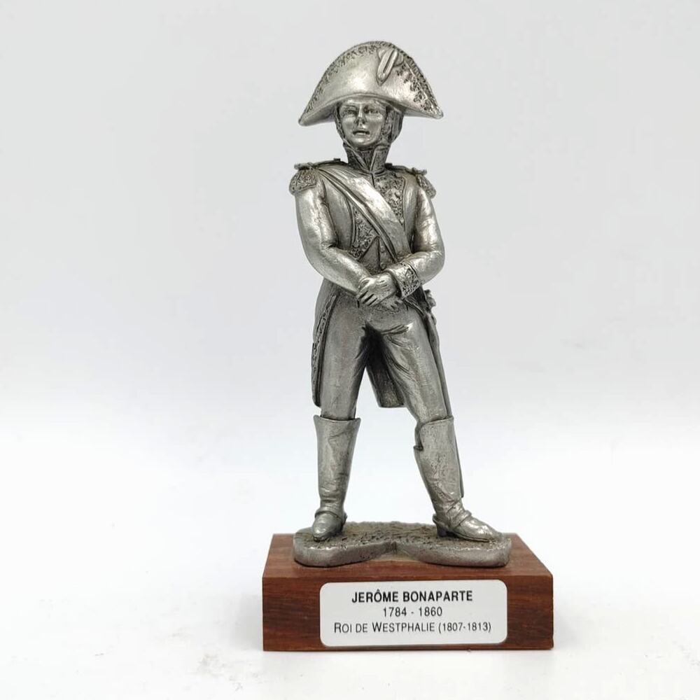 Les Etains du Prince Jerome Bonaparte Pewter Figurine on wooden base